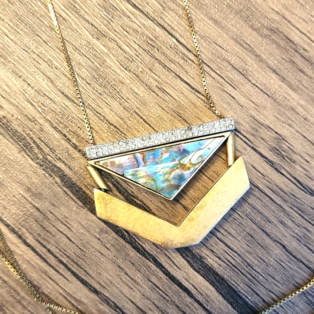 Madewell Abalone Shell Statement Necklace